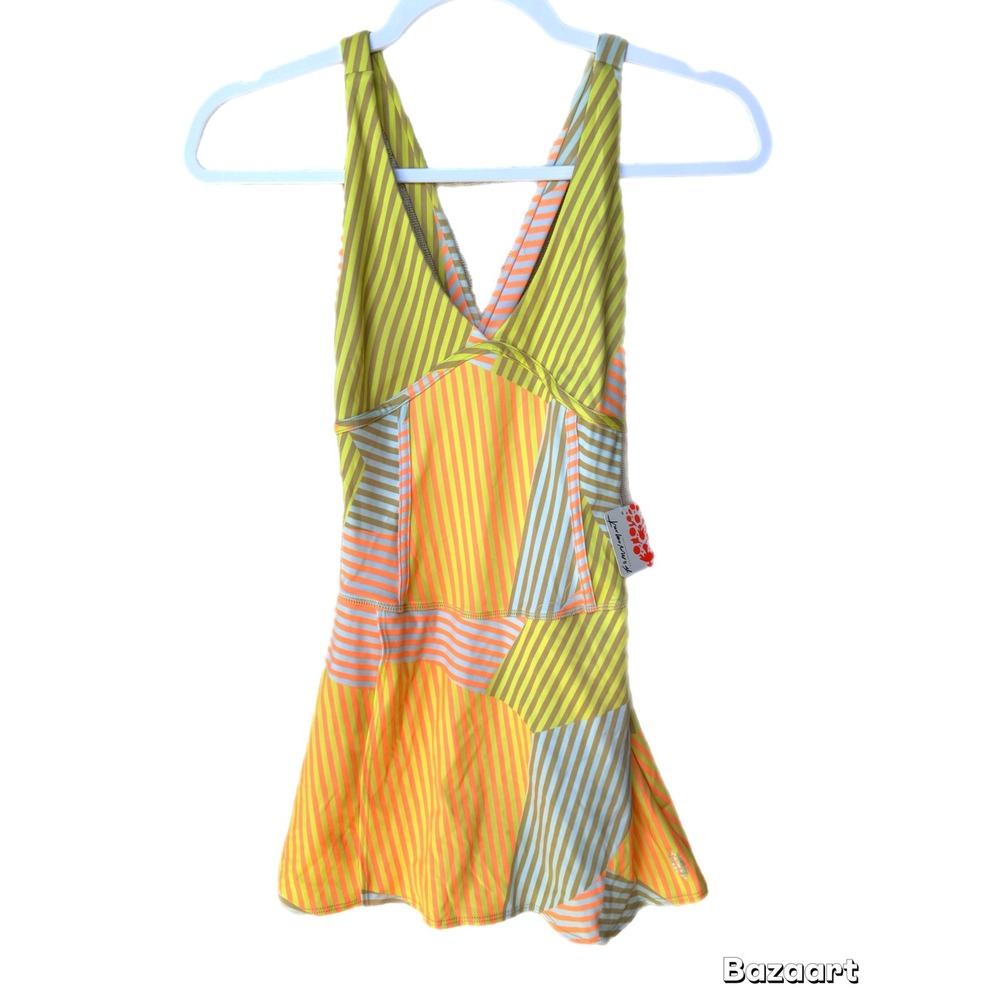 NWT Free People Movement Athletic Dress Romper Skort Skortsie Drop Shot Tank top